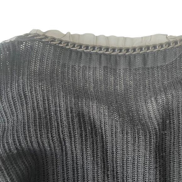 Philosophy di Alberta Ferretti Virgin Wool Cardigan Sweater Chain Trim 4 EUC - Picture 9 of 14